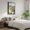 05 - Black Framed Theodore Roosevelt National Park Watercolor Canvas Print - Bedroom - Vertical.jpg