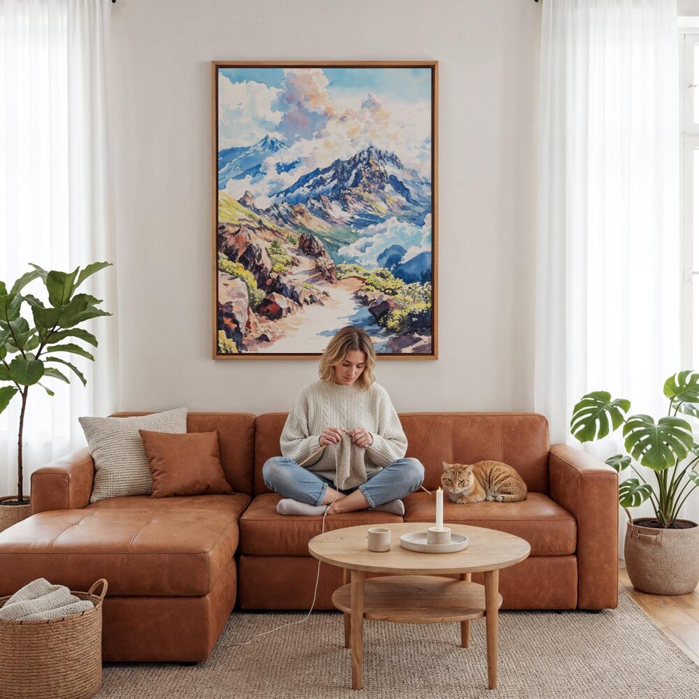 05 - Framed Haleakalā National Park Canvas Print - Woman Knitting - Vertical.jpg 05 - Framed Haleakalā National Park Canvas Print - Woman Knitting - Vertical.jpg