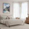 05 - Framed Hawaii - Nā Pali Watercolor Canvas Print - Coastal Bedroom - Vertical.jpg
