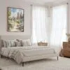 05 - Framed Pinnacles National Park California Watercolor Canvas Print - Coastal Bedroom - Vertical.jpg
