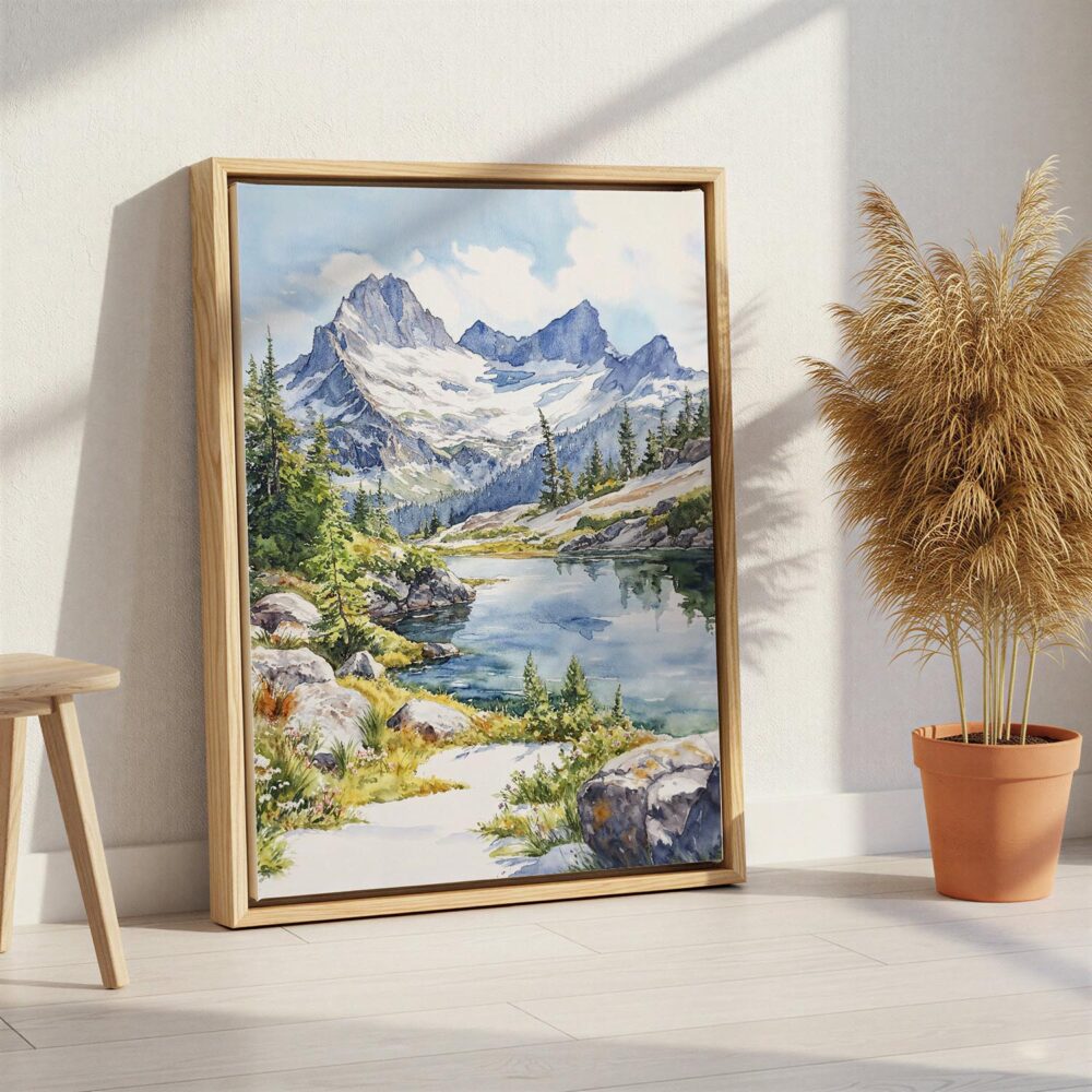 05 - North Cascades National Park Canvas Print with Natural Floater Frame - Standing on Floor - Vertical.jpg 05 - North Cascades National Park Canvas Print with Natural Floater Frame - Standing on Floor - Vertical.jpg