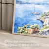 06 - 06 - House by Lake Garda Watercolor - Horizontal Art - Digital Download - Detail Zoom.jpg