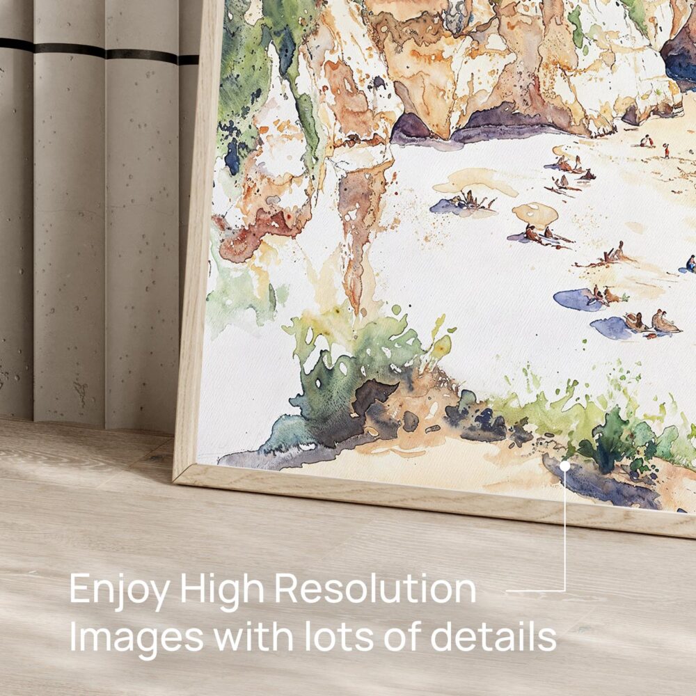 06 - 06 - Portugal Algarve Watercolor - Horizontal Art - Digital Download - Detail Zoom.jpg 06 - 06 - Portugal Algarve Watercolor - Horizontal Art - Digital Download - Detail Zoom.jpg