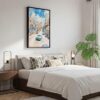06 - Black Framed Havana Cuba Watercolor Canvas Print - Bedroom - Vertical.jpg