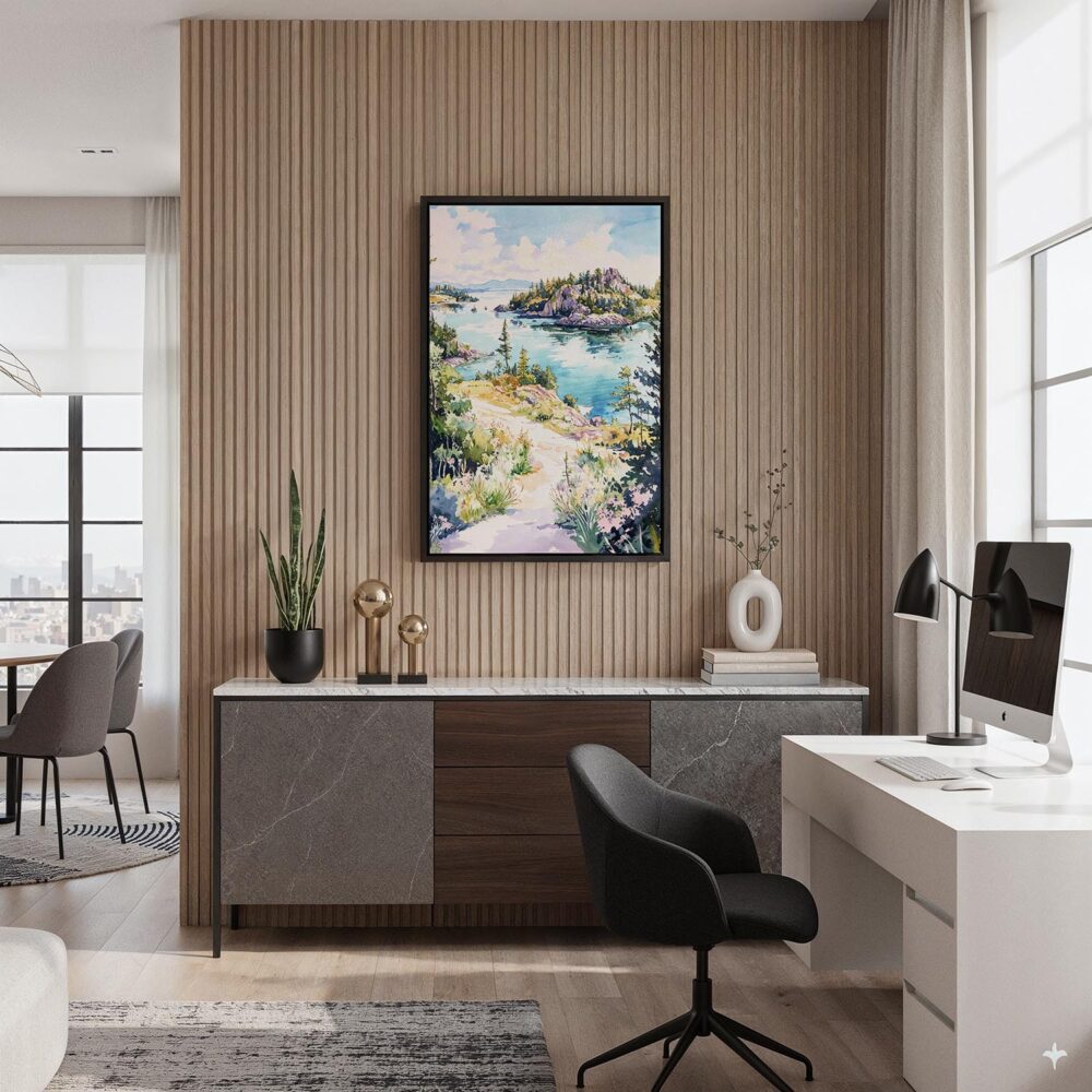 06 - Black Framed Isle Royale National Park Watercolor Canvas Print - Home Office - Vertical.jpg 06 - Black Framed Isle Royale National Park Watercolor Canvas Print - Home Office - Vertical.jpg