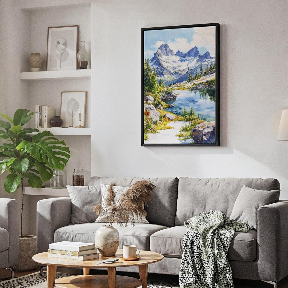 06 - Black Framed North Cascades National Park Canvas Print - Skandinavian Living Room - Vertical.jpg 06 - Black Framed North Cascades National Park Canvas Print - Skandinavian Living Room - Vertical.jpg