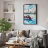 06 - Black Framed St Louis Watercolor Canvas Print - Skandinavian Living Room - Vertical.jpg
