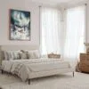 06 - Framed Aurora Lapland Finland Watercolor Canvas Print - Coastal Bedroom - Vertical.jpg