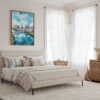 06 - Framed Austin Texas Watercolor Canvas Print - Coastal Bedroom - Vertical.jpg