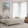 06 - Framed Lake Tahoe watercolor Canvas Print - Coastal Bedroom - Vertical.jpg
