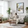 06 - Framed Lisbon 2- Watercolor Canvas Print - Woman reading on couch - Vertical.jpg