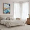06 - Framed Monaco France Watercolor Canvas Print - Coastal Bedroom - Vertical.jpg