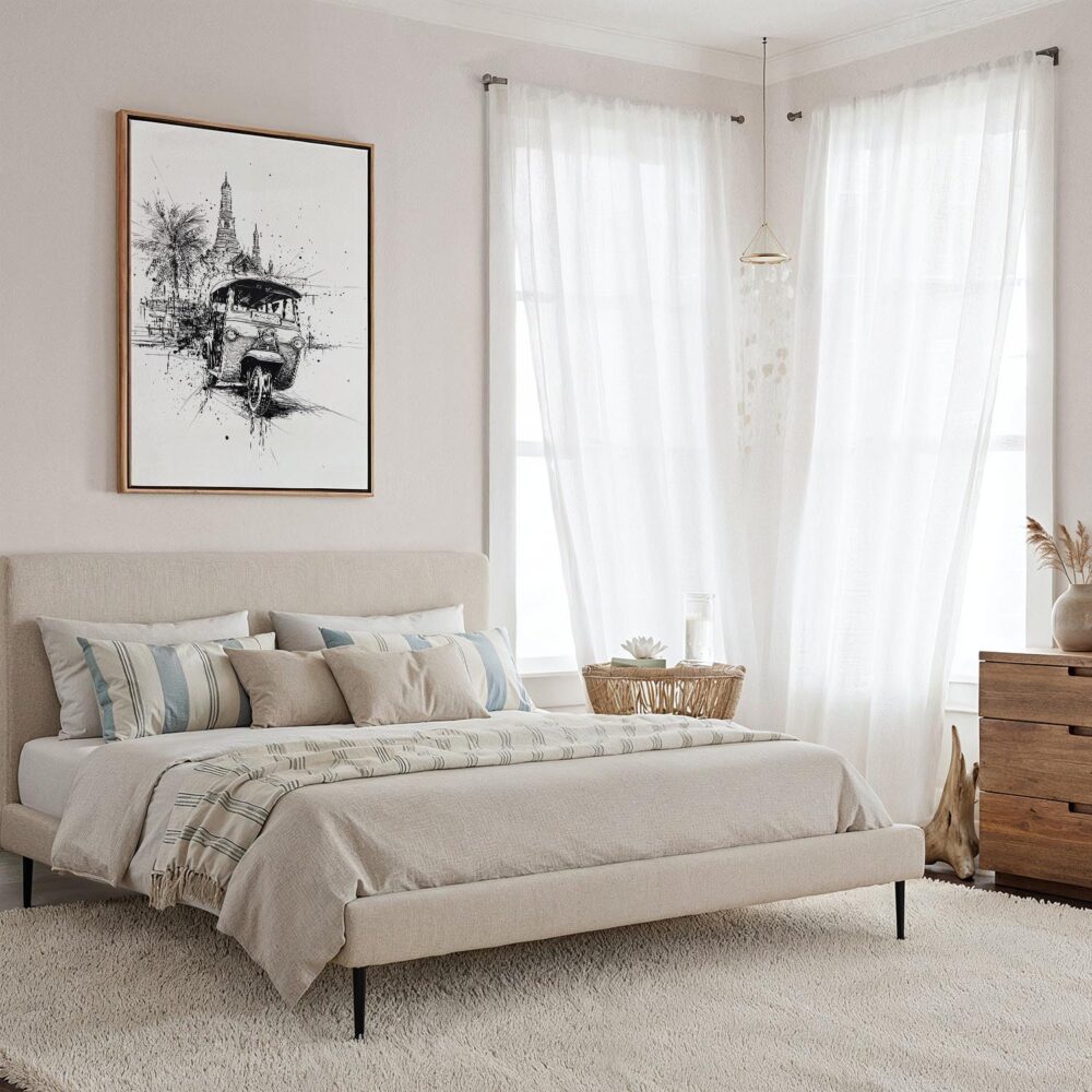 06 - Framed Thailand - Tuk Tuk 2 - Pencil Canvas Print - Coastal Bedroom - Vertical.jpg 06 - Framed Thailand - Tuk Tuk 2 - Pencil Canvas Print - Coastal Bedroom - Vertical.jpg