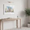 06 - Notre Dame Watercolor - Horizontal Art Print in Hallway with White Frame.jpg