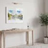 06 - Rome Vitrus Capitol Watercolor - Horizontal Art Print in Hallway with White Frame.jpg