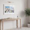 06 - Turkey Cappadocia Watercolor - Horizontal Art Print in Hallway with White Frame.jpg