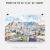 07 - 07 - Cape Town Watercolor - Horizontal Art - Digital Download - Print Size.jpg