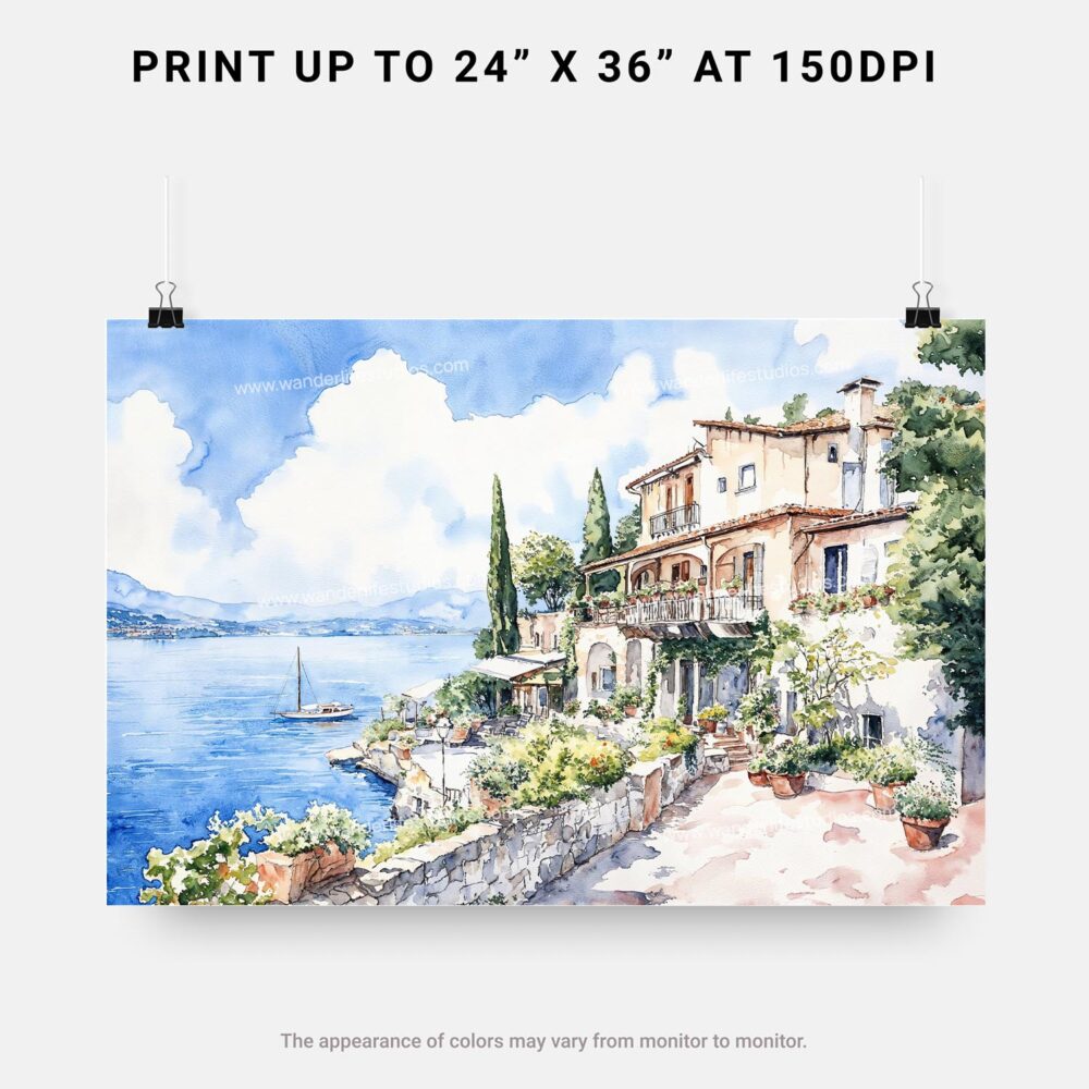 07 - 07 - House by Lake Garda Watercolor - Horizontal Art - Digital Download - Print Size.jpg 07 - 07 - House by Lake Garda Watercolor - Horizontal Art - Digital Download - Print Size.jpg