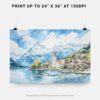 07 - 07 - Interlaken Watercolor - Horizontal Art - Digital Download - Print Size.jpg