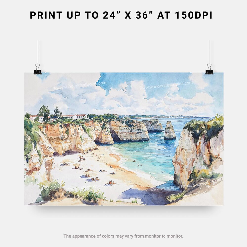 07 - 07 - Portugal Algarve Watercolor - Horizontal Art - Digital Download - Print Size.jpg 07 - 07 - Portugal Algarve Watercolor - Horizontal Art - Digital Download - Print Size.jpg