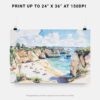 07 - 07 - Portugal Algarve Watercolor - Horizontal Art - Digital Download - Print Size.jpg