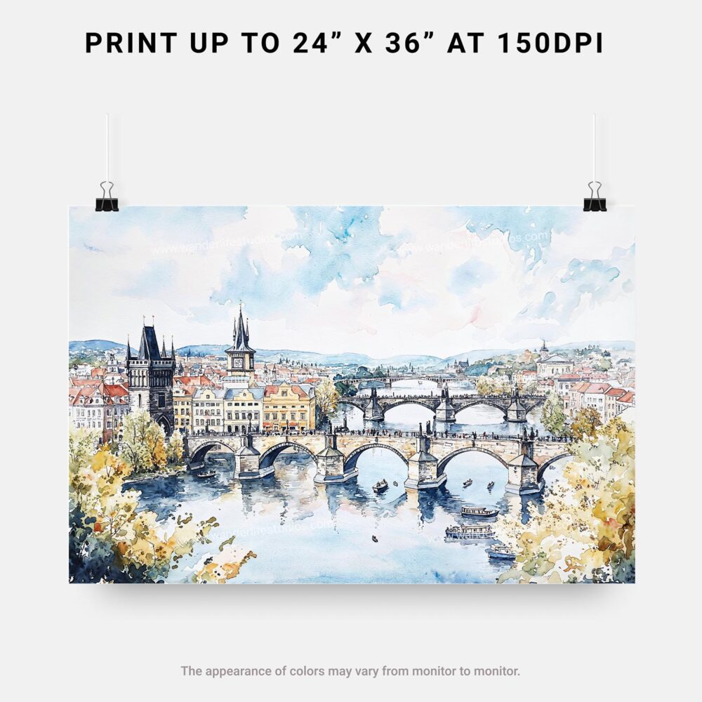 07 - 07 - Prague Skyline Watercolor - Horizontal Art - Digital Download - Print Size.jpg 07 - 07 - Prague Skyline Watercolor - Horizontal Art - Digital Download - Print Size.jpg