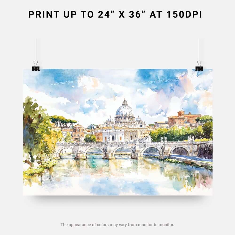 07 - 07 - Rome Vitrus Capitol Watercolor - Horizontal Art - Digital Download - Print Size.jpg 07 - 07 - Rome Vitrus Capitol Watercolor - Horizontal Art - Digital Download - Print Size.jpg