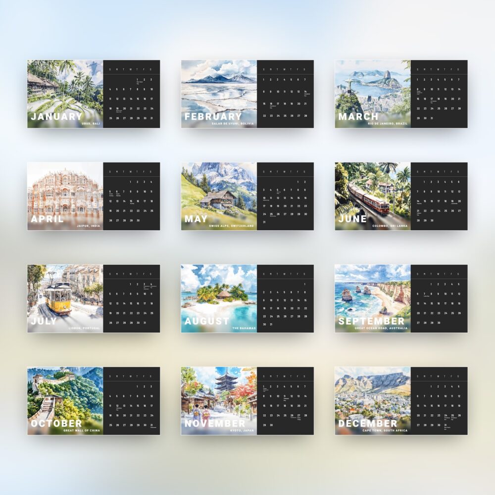 2026 Travel Desk Calendar - Overview 2026 Travel Desk Calendar - Overview