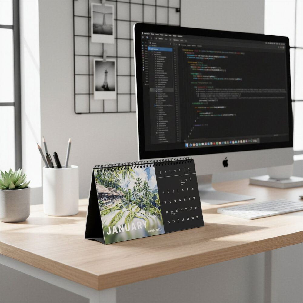 2026 Travel Desk Calendar on Computerdesk 2026 Travel Desk Calendar on Computerdesk