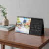 2026 Travel Desk Calendar on Wooden Desk