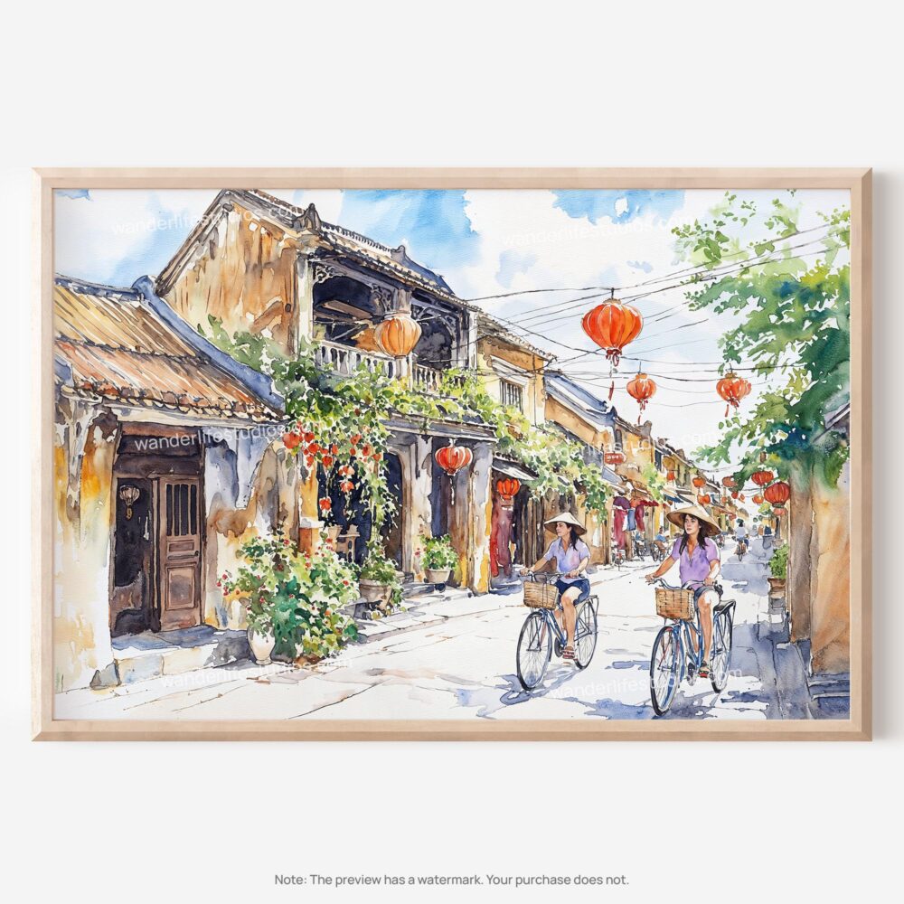 01 - 01 - Hoi An Vietnam Watercolor - Horizontal Art - Digital Download - Main.jpg 01 - 01 - Hoi An Vietnam Watercolor - Horizontal Art - Digital Download - Main.jpg