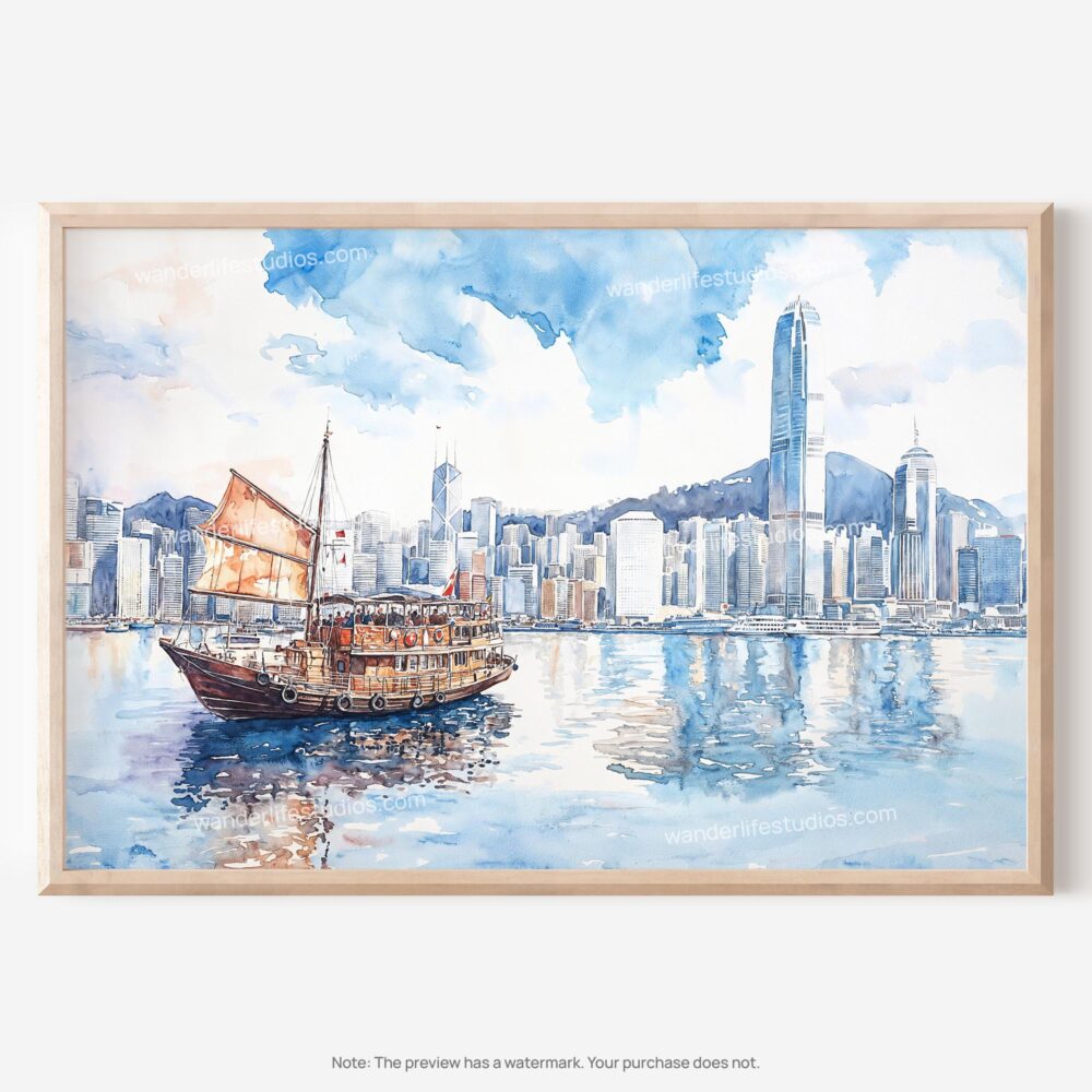 01 - 01 - Hong Kong Watercolor - Horizontal Art - Digital Download - Main.jpg 01 - 01 - Hong Kong Watercolor - Horizontal Art - Digital Download - Main.jpg