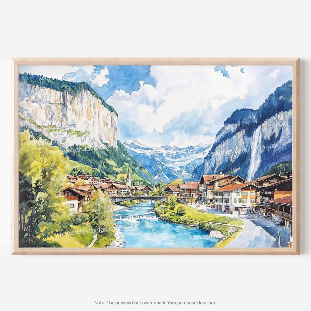 01 - 01 - Lauterbrunnen Watercolor - Horizontal Art - Digital Download - Main.jpg 01 - 01 - Lauterbrunnen Watercolor - Horizontal Art - Digital Download - Main.jpg