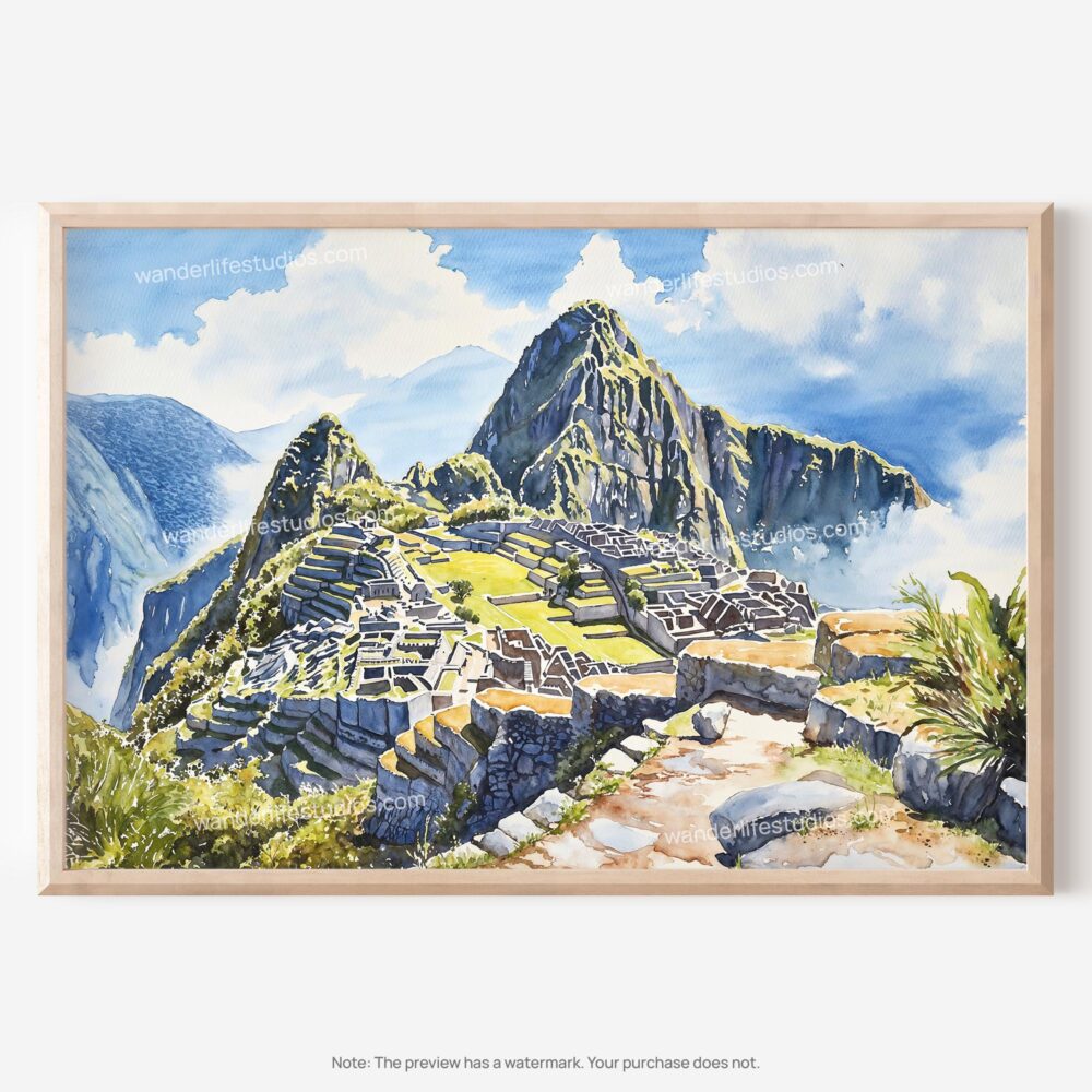 01 - 01 - Machu Picchu Watercolor - Horizontal Art - Digital Download - Main.jpg 01 - 01 - Machu Picchu Watercolor - Horizontal Art - Digital Download - Main.jpg
