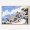 01 - 01 - Madeira Portugal Watercolor - Horizontal Art - Digital Download - Main.jpg