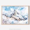 01 - 01 - Matterhorn Watercolor - Horizontal Art - Digital Download - Main.jpg