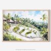 01 - 01 - Ubud Bali Watercolor - Horizontal Art - Digital Download - Main.jpg