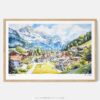 01 - Framed Grindelwald Watercolor - Horizontal Art Print - Main.jpg