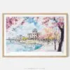 01 - Framed Hiroshima Japan Watercolor - Horizontal Art Print - Main.jpg