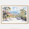 01 - Framed Medellin Watercolor - Horizontal Art Print - Main.jpg