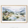 01 - Framed Misty Sapa Watercolor - Horizontal Art Print - Main.jpg