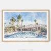 01 - Framed Palm Springs Watercolor - Horizontal Art Print - Main.jpg