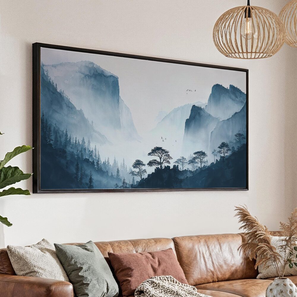 01 - Minimal Yosemite El Capitan Watercolor - Panorama Canvas Print with Black Floater Frame - Main.jpg 01 - Minimal Yosemite El Capitan Watercolor - Panorama Canvas Print with Black Floater Frame - Main.jpg