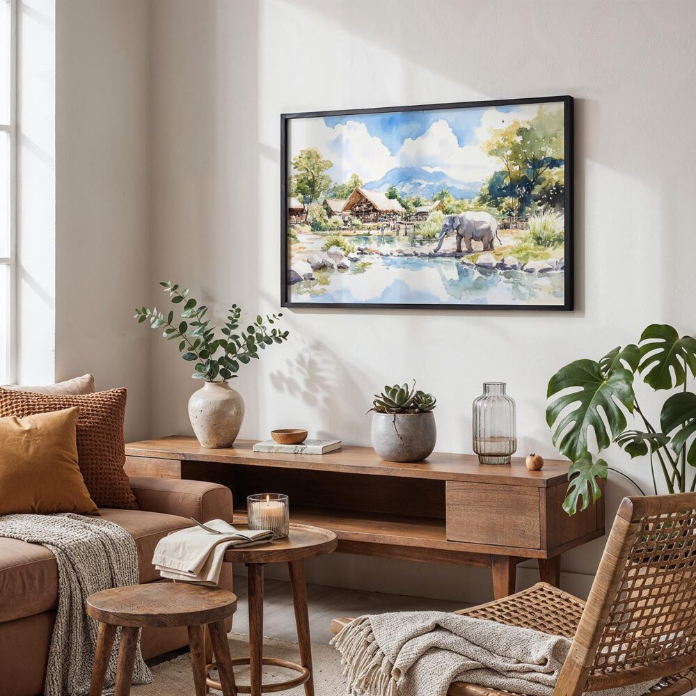 02 - 02 - Chiang Mai Thailand Watercolor - Horizontal Art - Digital Download - Boho Living Room.jpg 02 - 02 - Chiang Mai Thailand Watercolor - Horizontal Art - Digital Download - Boho Living Room.jpg