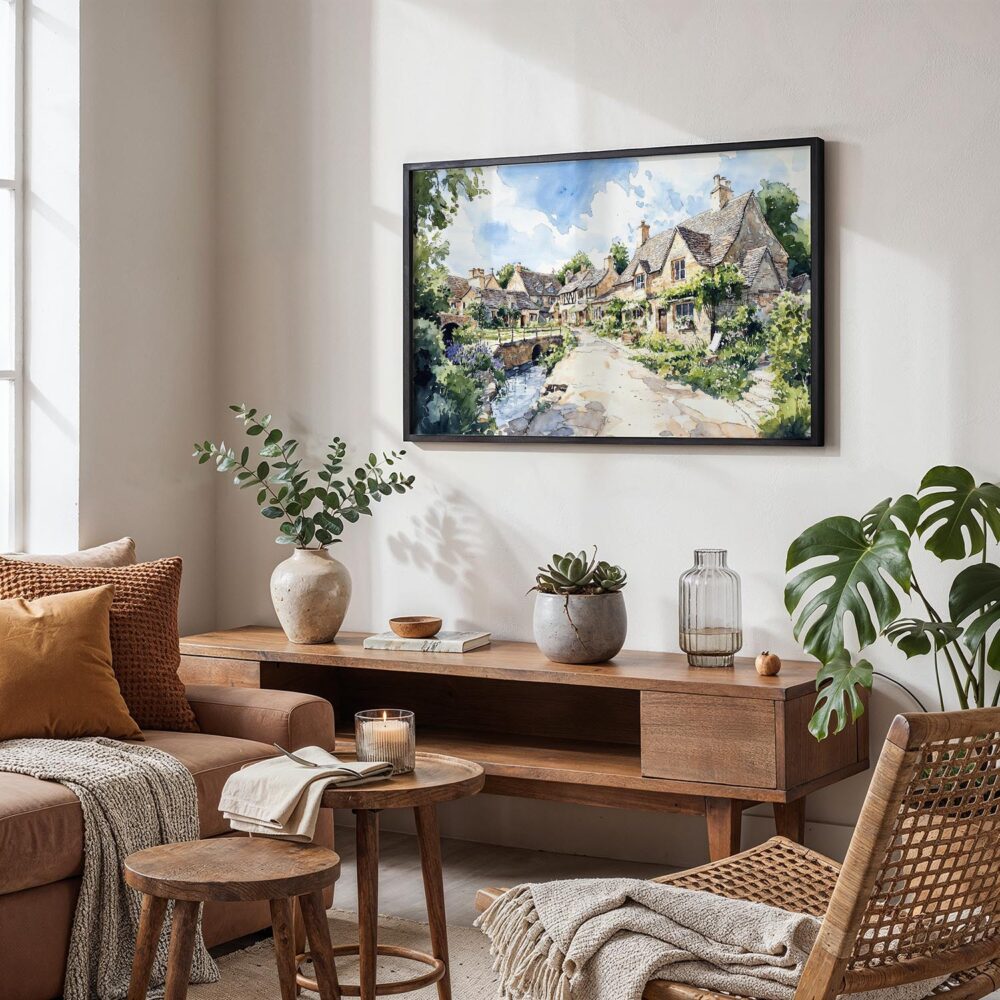 02 - 02 - Cotswolds England Watercolor - Horizontal Art - Digital Download - Boho Living Room.jpg 02 - 02 - Cotswolds England Watercolor - Horizontal Art - Digital Download - Boho Living Room.jpg