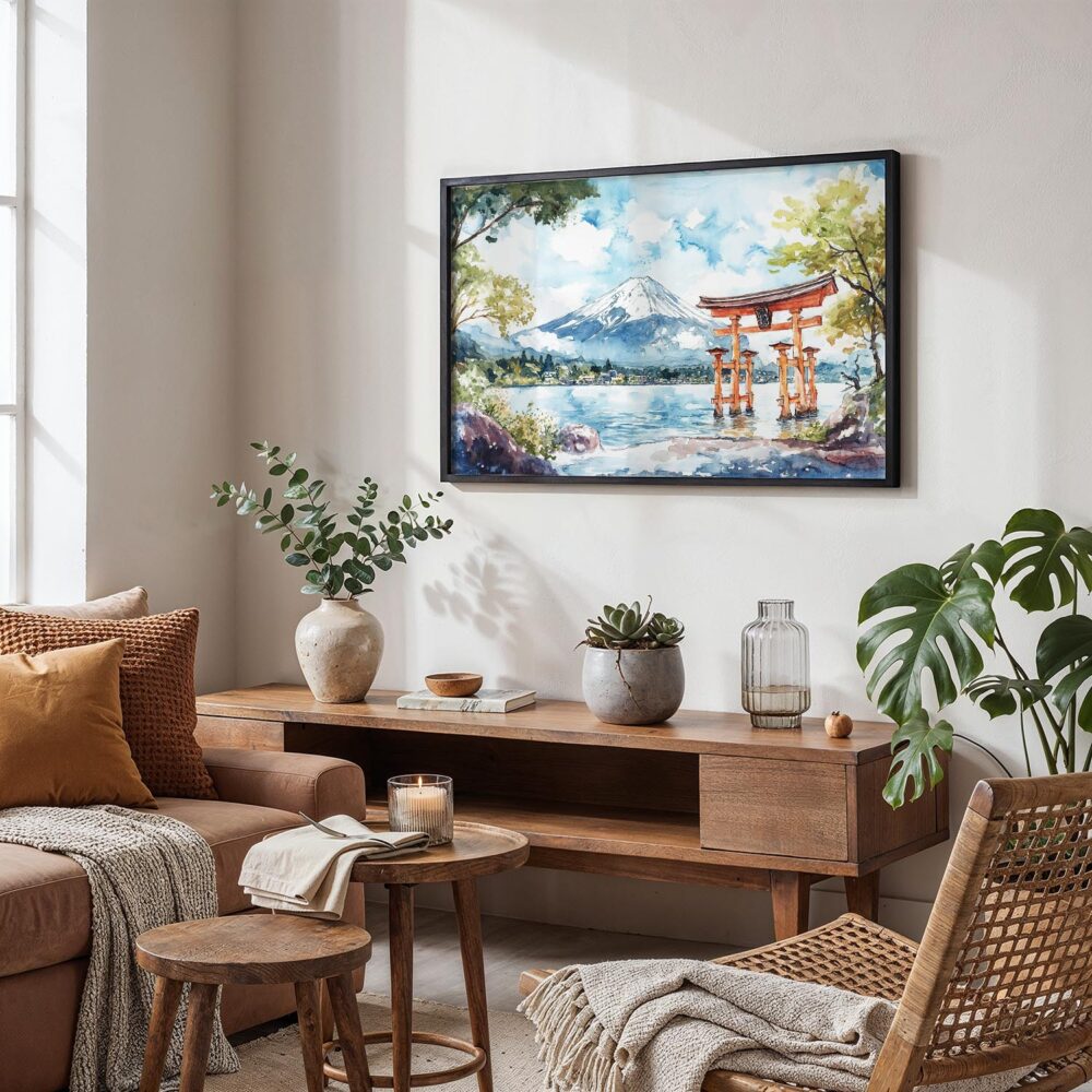 02 - 02 - Hakone Japan Watercolor - Horizontal Art - Digital Download - Boho Living Room.jpg 02 - 02 - Hakone Japan Watercolor - Horizontal Art - Digital Download - Boho Living Room.jpg