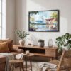 02 - 02 - Hakone Japan Watercolor - Horizontal Art - Digital Download - Boho Living Room.jpg