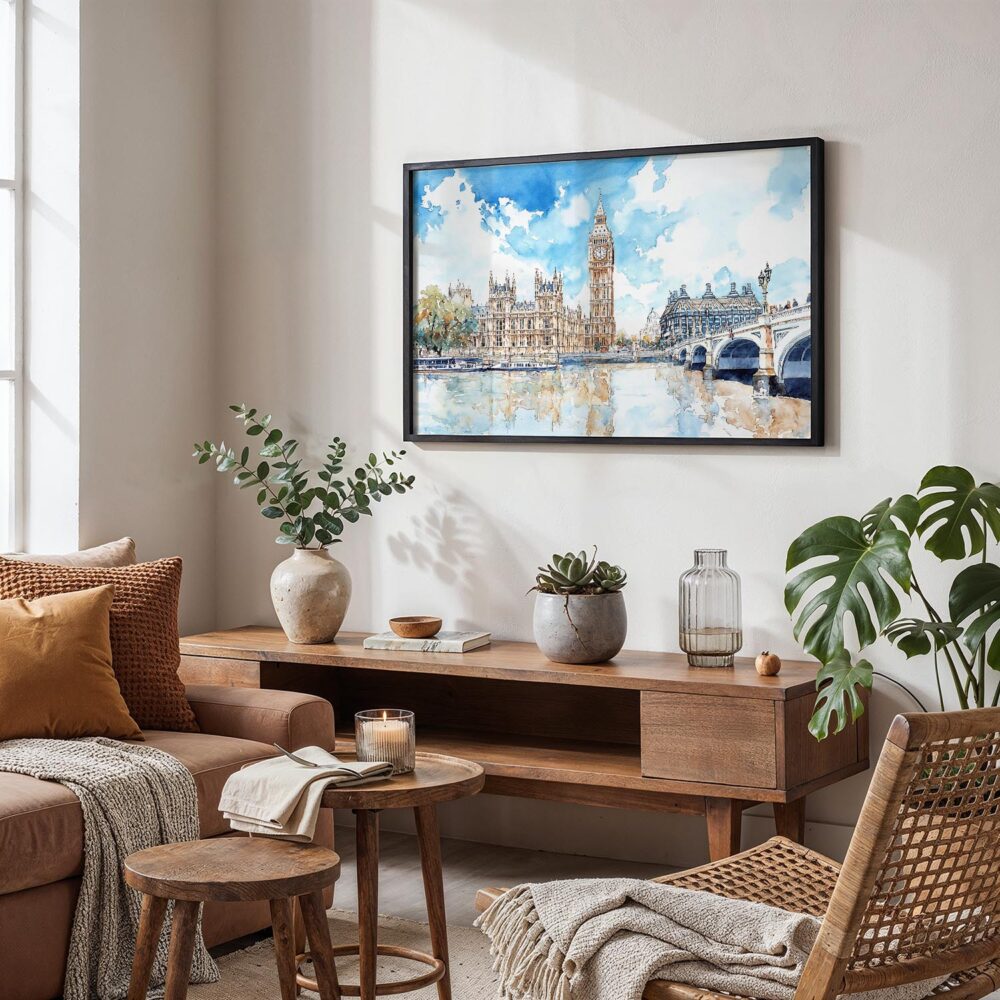 02 - 02 - London Big Ben Watercolor - Horizontal Art - Digital Download - Boho Living Room.jpg 02 - 02 - London Big Ben Watercolor - Horizontal Art - Digital Download - Boho Living Room.jpg