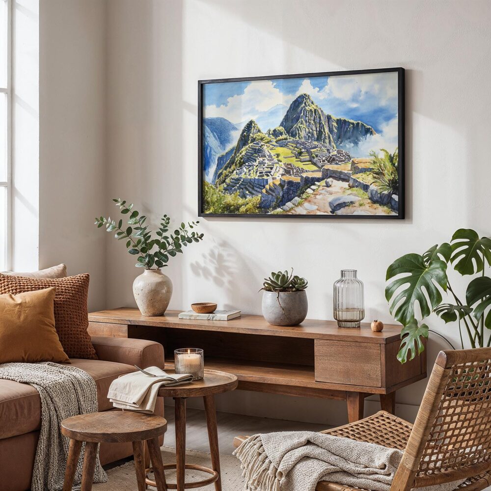 02 - 02 - Machu Picchu Watercolor - Horizontal Art - Digital Download - Boho Living Room.jpg 02 - 02 - Machu Picchu Watercolor - Horizontal Art - Digital Download - Boho Living Room.jpg