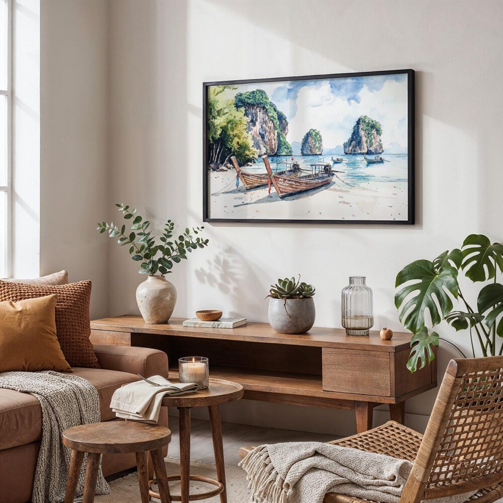 02 - 02 - Phuket Thailand Watercolor - Horizontal Art - Digital Download - Boho Living Room.jpg 02 - 02 - Phuket Thailand Watercolor - Horizontal Art - Digital Download - Boho Living Room.jpg